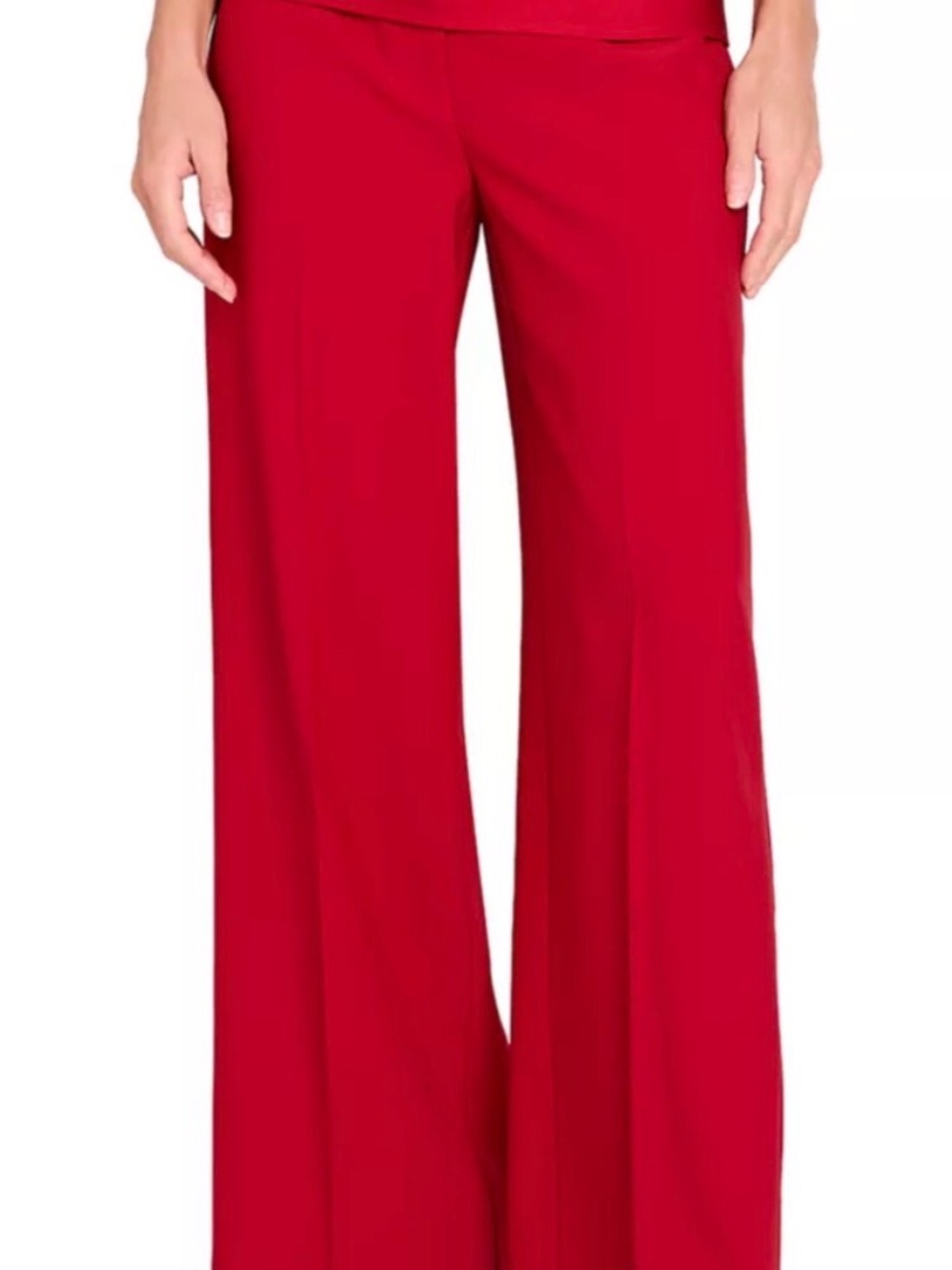 Tahari ASL Red Women's Tailored Pantsuit - Picture 2 of 2